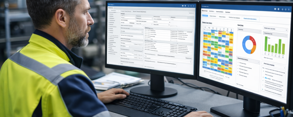 Maintenance planner using CMMS to prepare maintenance job plans and schedules