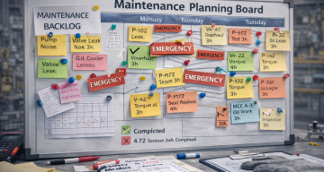 system problems causing maintenance planning failure in real plants