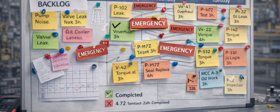 system problems causing maintenance planning failure in real plants